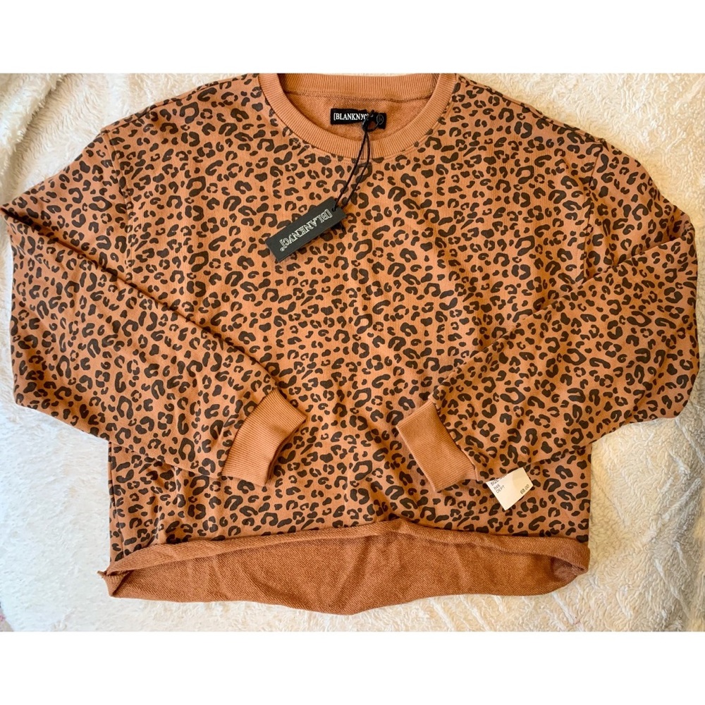 NWT 🐆 BlankNYC crop sweatshirt crewneck 🐆